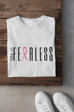 Load image into Gallery viewer, Pink Ribbon Fearless Tee